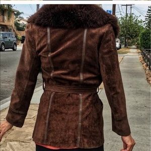 Jackets & Coats - brown suede penny lane coat mongolian fur Jackets & Coats - brown suede penny lane coat mongolian fur